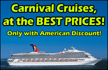 Carnival Cruises to Europe, Alaska, the Caribbean - ANYWHERE!