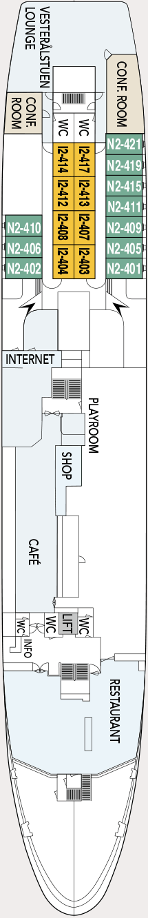 MS Vesteralen Deck Plans