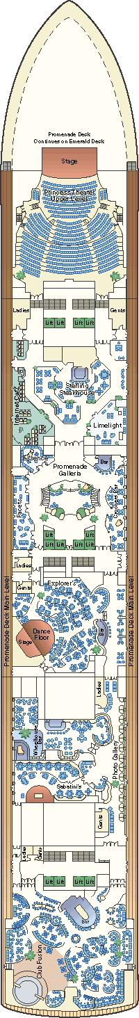 Caribbean Princess Deck Plans