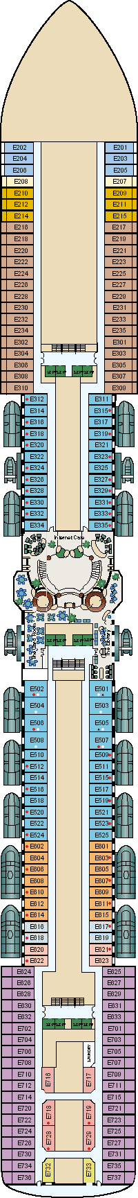 Coral Princess - Emerald Deck