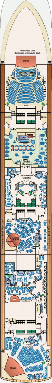Golden Princess Deck Plans