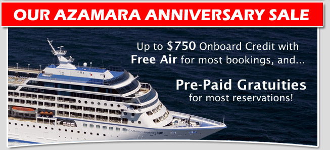 Azamara Cruise Sale