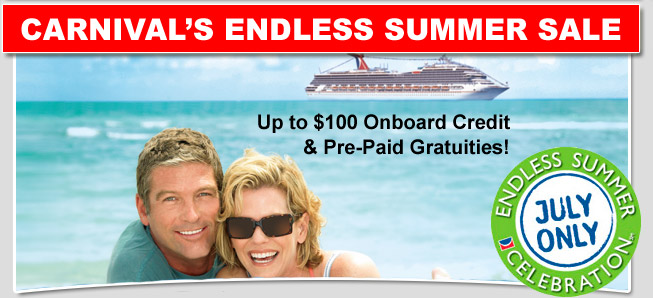 Carnival Endless Summer Sale