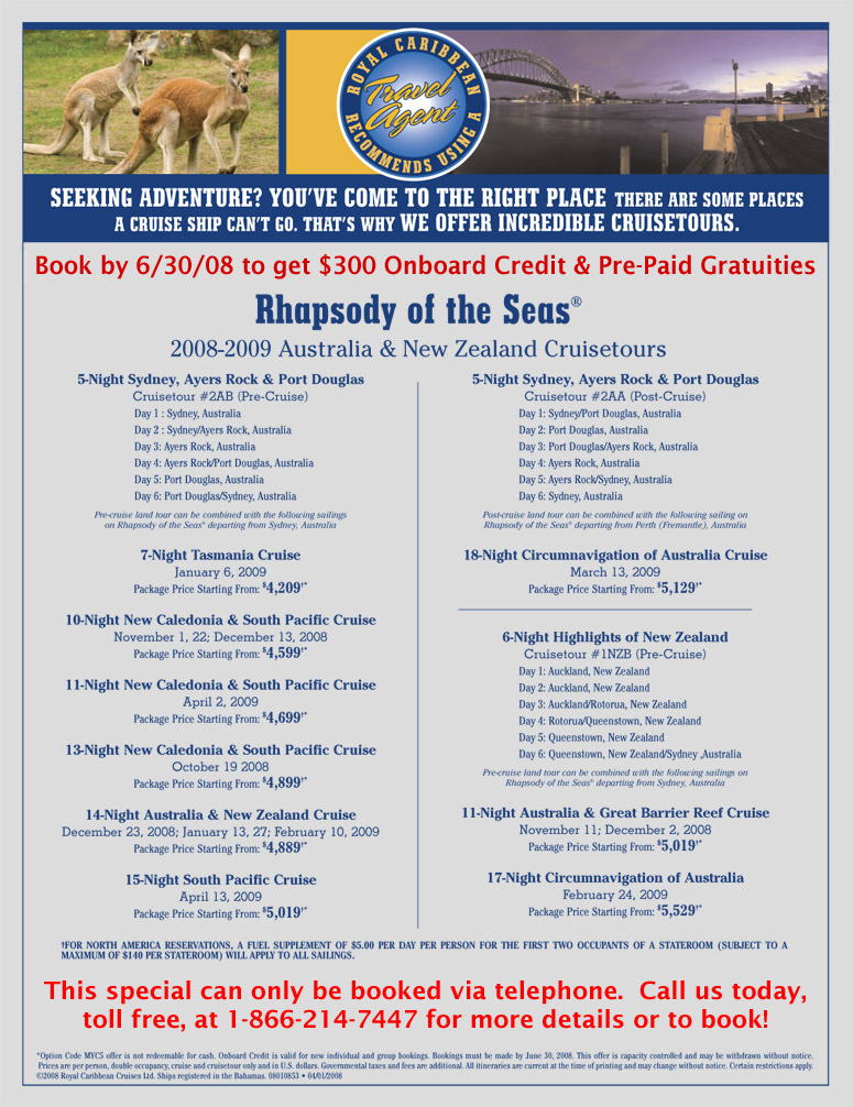Royal Caribbean Australia Cruisetour