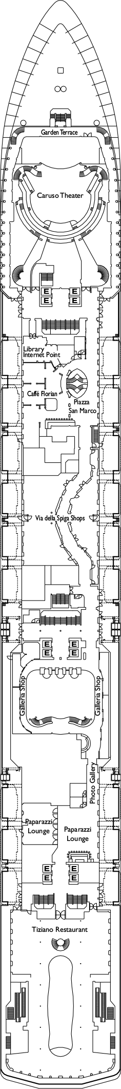 Costa Atlantica Deck Plans