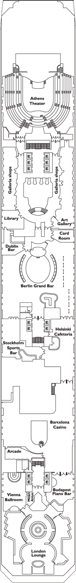 Costa Concordia Deck Plans