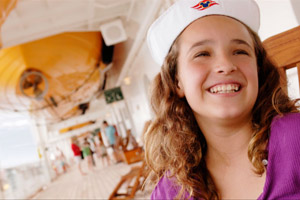 A Young Disney Cruise Line Guest