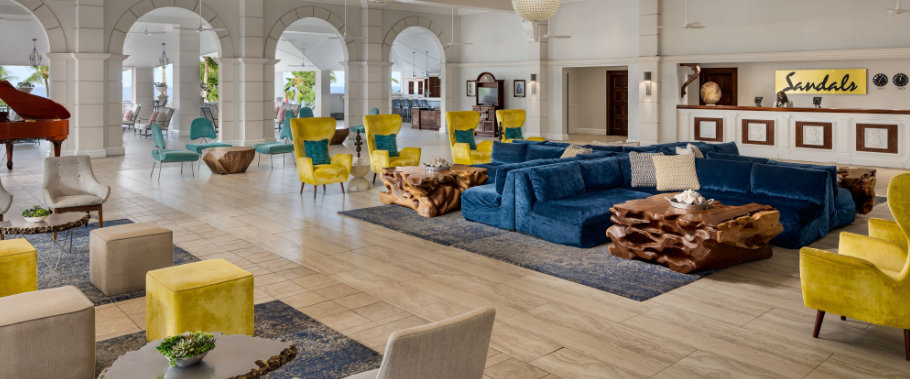 The Lobby at Sandals Grande St. Lucian