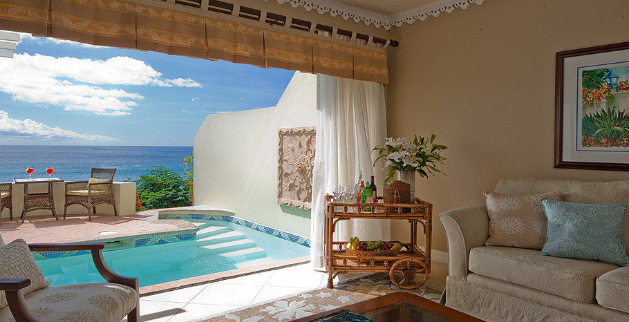 Sunset Bluff Oceanfront Two Story One Bedroom Butler Villa Suite with Private Pool (BP)