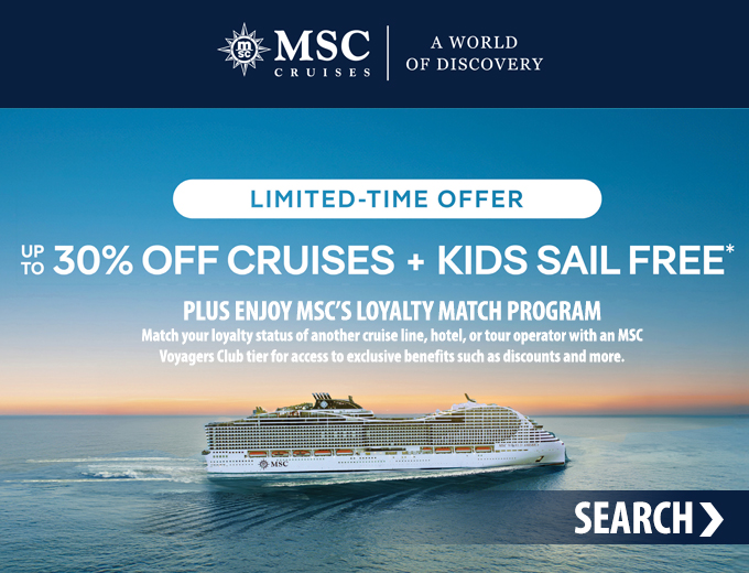 July Cruise Deals & MORE on MSC Cruises & More!