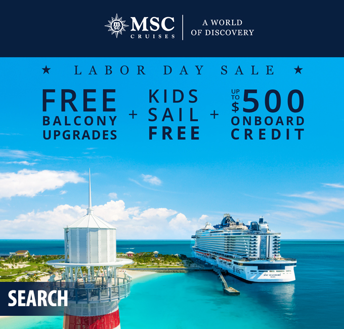 Limited Time Onboard Credit & MORE on MSC Cruises & More!