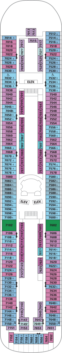 Vision of the Seas Deck Plans
