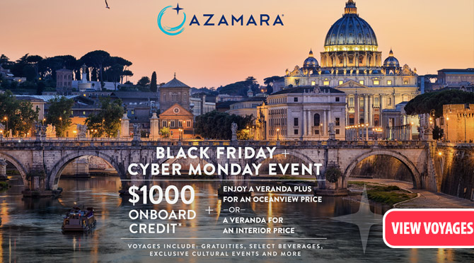 Azamara Black Friday/Cyber Monday Offer