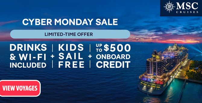 MSC Black Friday/Cyber Monday Offer