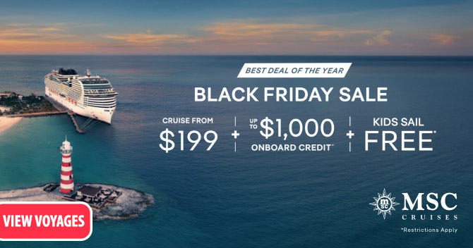MSC Black Friday/Cyber Monday Offer