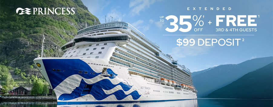 Princess Cruises - 35% Off Cruise Fares & MORE!