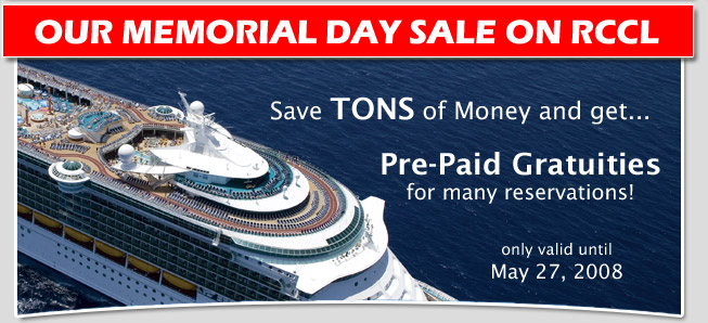 Royal Caribbean Memorial Day Cruise Sale